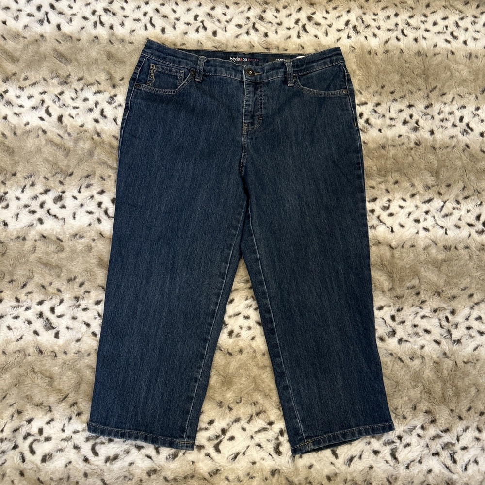 Style‎ & Co Petite Women's Size 12P Denim Capri Jeans